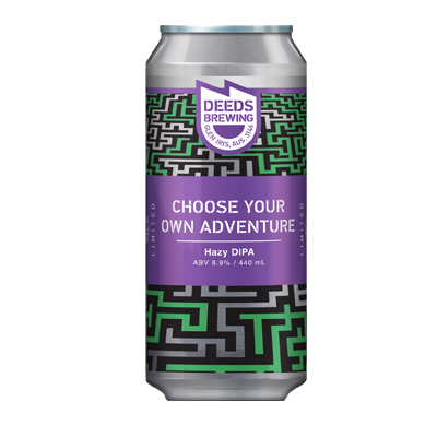 Deeds Brewing Choose Your Own Adventure Hazy DIPA 440ml Can