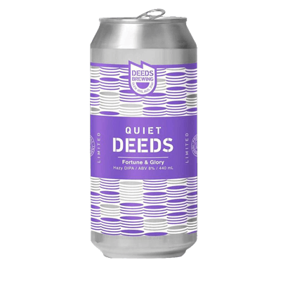 Deeds Fortune and Glory Hazy DIPA (3 Can Limit)