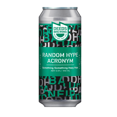 Deeds Random Hype Acronym Hazy Pale Ale 440ml Can