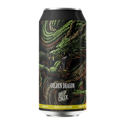 Deep Creek Golden Dragon Triple Hazy IPA 440ml Can