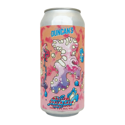 Duncan's Mallow Guava Lava Marshmallow, Guava & Dragonfruit Pastry Sour 440ml Can