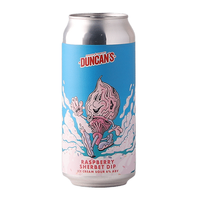 Duncan's Raspberry Sherbet Dip Ice Cream Sour 440ml Can