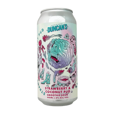 Duncan's Strawberry & Coconut Pud Smoothie Sour 440ml Can