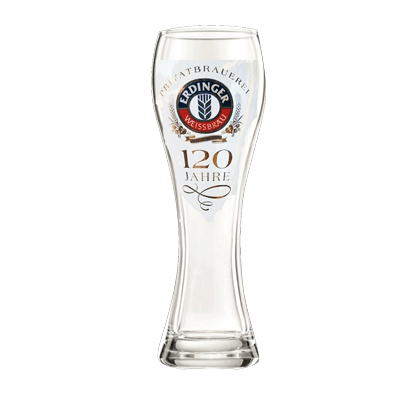 Erdinger Weizen 120 Year Glass 500ml