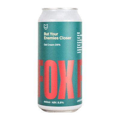 Fox Friday But Your Enemies Closer Oat Cream IPA 440ml Can