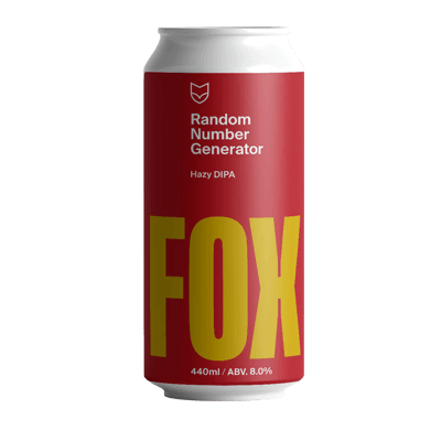Fox Friday Random Number Generator Hazy DIPA 440ml Can