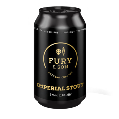 Fury and Son Brewing Imperial Stout 375ml Can