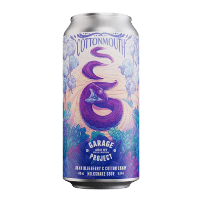 Garage Project Cottonmouth Dank Blueberry & Cotton Candy Milkshake Sour 440ml Can