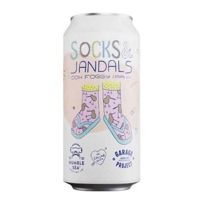 Garage Project x Humble Sea Brewing Socks & Jandals DDH Foggy IPA 440ml Can