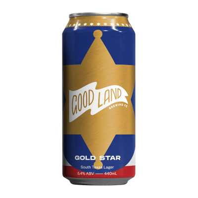 Good Land Gold Star South Texas Amber Lager 440ml Can