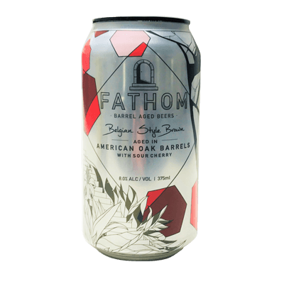 Green Beacon Fathom Belgian Style Brown Aged in American Oak Barrels with Sour Cherry