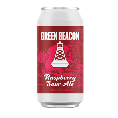 Green Beacon Siren Song Raspberry Sour Ale 440ml Can