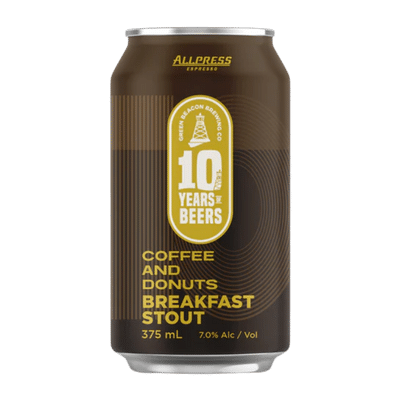 Green Beacon x Allpress Coffee and Donuts Breakfast Stout 375ml Can