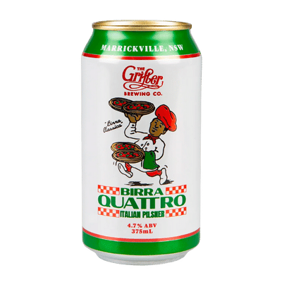 Grifter Birra Quattro Italian Pilsner 375ml Can