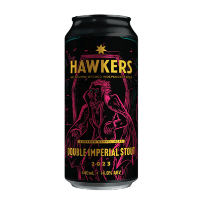 Hawkers Bourbon Barrel-Aged Double Imperial Stout 2023 440ml Can