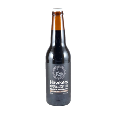 Hawkers Bourbon Barrel Aged Imperial Stout with Coffee & Cardamom 2018