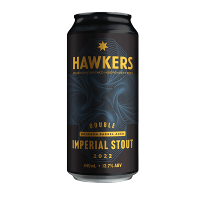 Hawkers Double Bourbon Barrel Aged Imperial Stout 2022 440ml Can