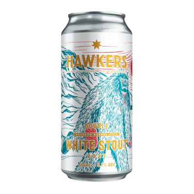 Hawkers Double Bourbon Barrel Aged White Stout 2023 440ml Can
