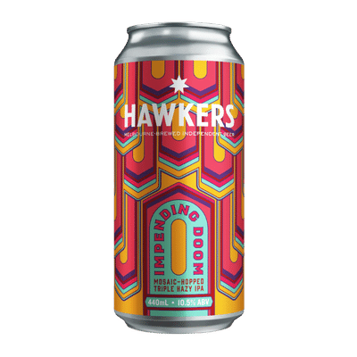 Hawkers Impending Doom Mosaic-Hopped Triple Hazy IPA 440ml Can
