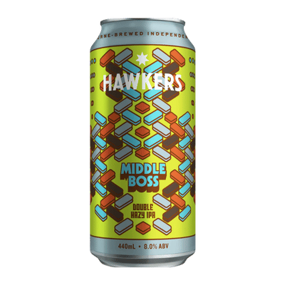 Hawkers Middle Boss Double Hazy IPA 440ml Can