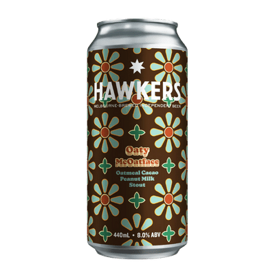 Hawkers Oaty McOatface Oatmeal Cacao Peanut Milk Stout 440ml Can