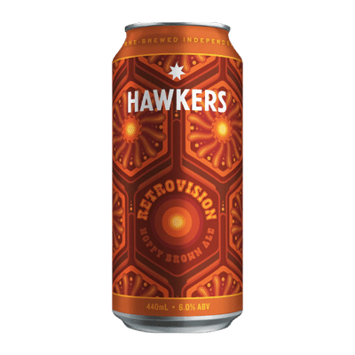 Hawkers Retrovision Hoppy Brown Ale 440ml Can