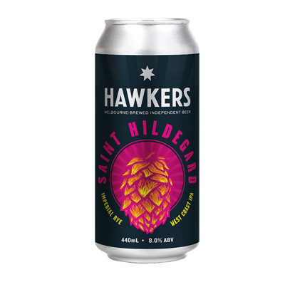 Hawkers Saint Hildegard Imperial Rye West Coast IPA 440ml Can