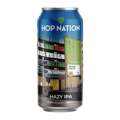 Hop Nation Big Tings Hazy IPA 440ml Can