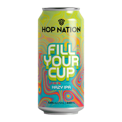 Hop Nation Fill Your Cup Hazy IPA 440ml Can