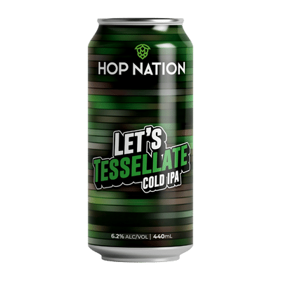 Hop Nation Let's Tessellate Cold IPA 440ml Can