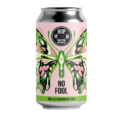 Hop Nation No Fool Non-Alc Raspberry Sour 375ml Can