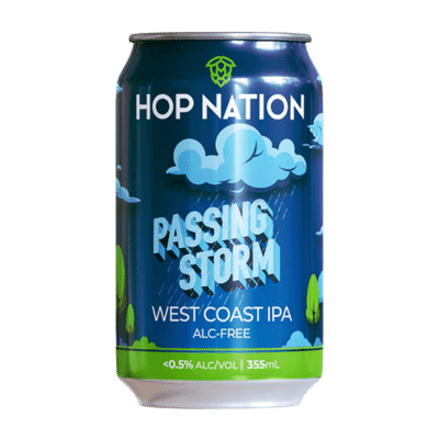 Hop Nation Passing Storm Alc-Free West Coast IPA 355ml Can