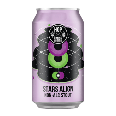 Hop Nation Stars Align Non-Alc Stout 375ml Can