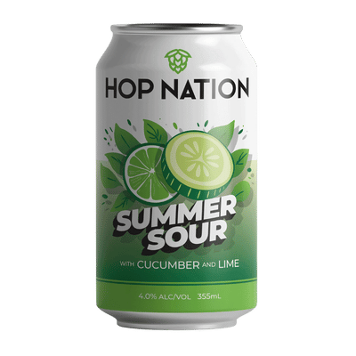 Hop Nation Summer Cucumber & Lime Sour 355ml Can