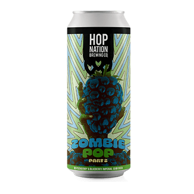 Hop Nation Zombie Pop Part 2 Boysenberry & Blueberry Imperial Sour 440ml Can