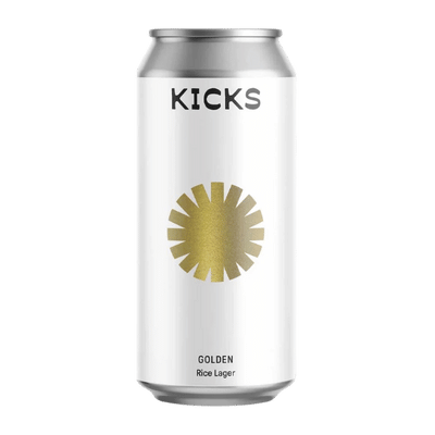 Kicks x Bracket Golden Rice Lager 440ml Can