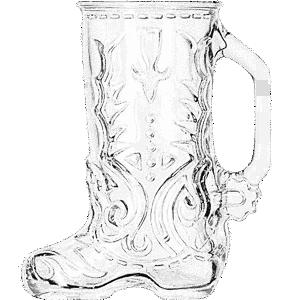 Libbey Beer Boot Glass Mug