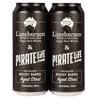 Pirate Life /Limeburners 2022 Whisky Barrel Aged Imperial Stout 500ml Can Twin Pack
