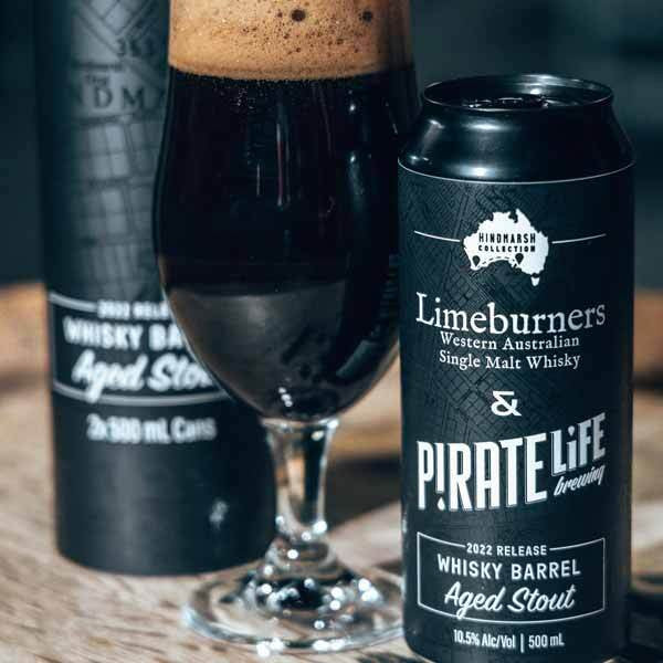 Pirate Life /Limeburners 2022 Whisky Barrel Aged Imperial Stout 500ml Can Twin Pack