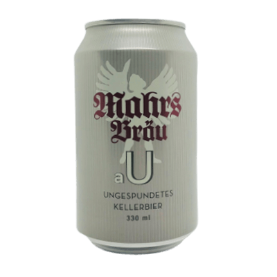 Mahr's Brau aU Ungespundet Naturtrub Kellerbier 330ml Can