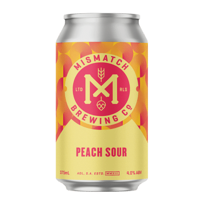 Mismatch Peach Sour 375ml Can