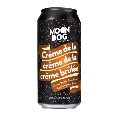 Moon Dog Crème de la Crème de la Crème Brûlée Rum Barrel Aged Imperial Stout 440ml Can