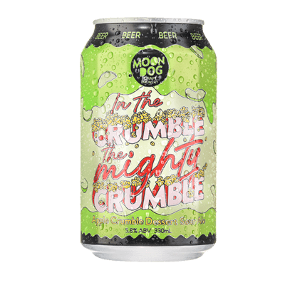 Moon Dog In the Crumble, the Mighty Crumble Apple Sour Ale 330ml Can