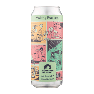 Mountain Culture Making Excuses Oat Cream IPA 500ml Can