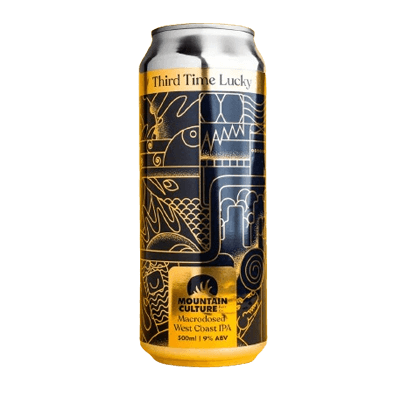 Mountain Culture Third Time Lucky Macrodosed West Coast IPA 500ml Can