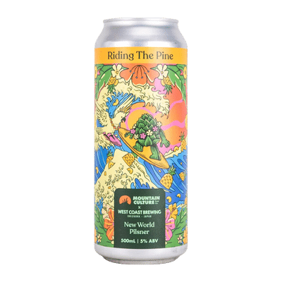 Mountain Culture x West Coast Brewing Riding The Pine New World Pilsner 500ml Can