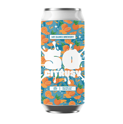 Mr Banks So Citrusy DDH Fruited Oat Cream DIPA 500ml Can