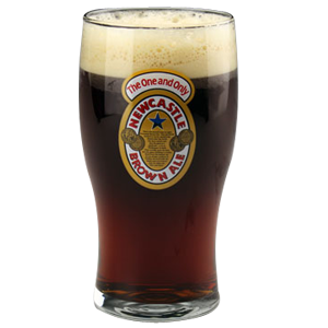 Newcastle Brown Ale Pint Beer Glass
