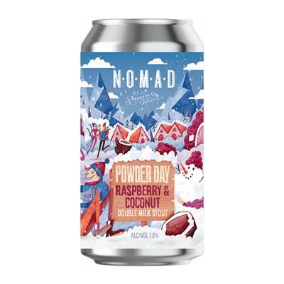 Nomad Powder Day Raspberry & Coconut Double Milk Stout 440ml Can