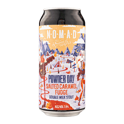 Nomad Powder Day Salted Caramel Fudge Double Milk Stout 440ml Can